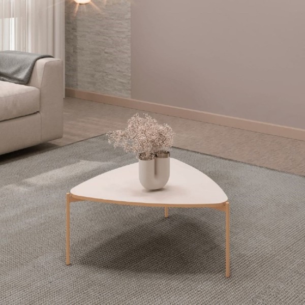 Encontraproduto.com.br - Mesa de Centro Isa 76 cm Dj Moveis - Off White