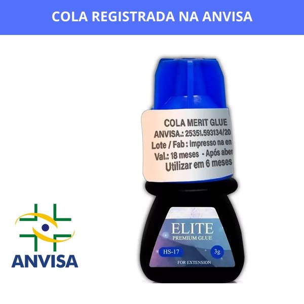 Encontraproduto.com.br - Cola Para Extensão de Cílios Elite HS17 3ml