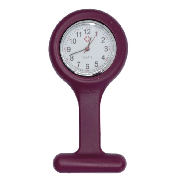 Encontraproduto.com.br - Relógio De Lapela Ou Bolso Vermelho Escuro