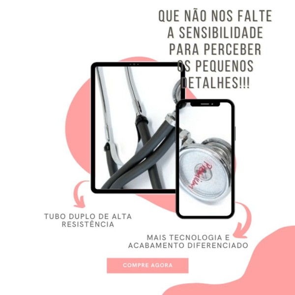 Encontraproduto.com.br - Aparelho Pressão Esfigmomanômetro Aneroide + Estetoscópio Rappaport Duplo Cinza