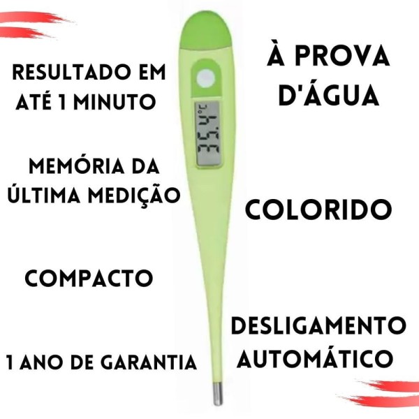 Encontraproduto.com.br - Termômetro Digital Multilaser Cor Verde