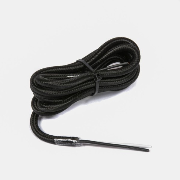 Cabo Flexível PP 0,5mm 2 Vias Tecido Preto Fosco Interno 110/220V