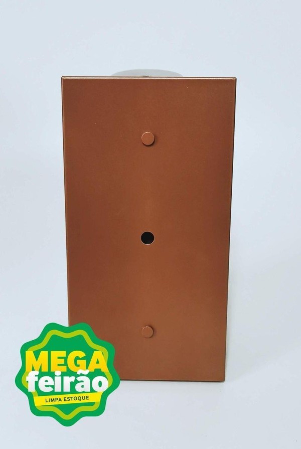Encontraproduto.com.br - Luminária Trilho de Spot 3 Lâmpadas LED Metal Luminoteca 1261 Cobre 25W Bivolt