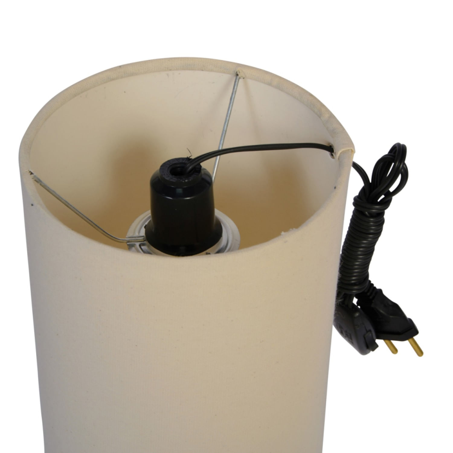 Encontraproduto.com.br - Luminária 1 Lâmpada Tunel P 25W Algodão Luminoteca 1179 Bege Bivolt