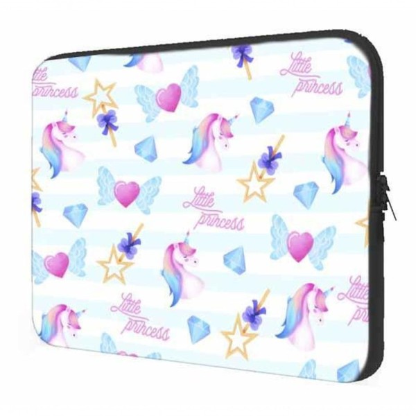 Encontraproduto.com.br - Case Notebook Infantil Meninos Princesa E Unicórnio