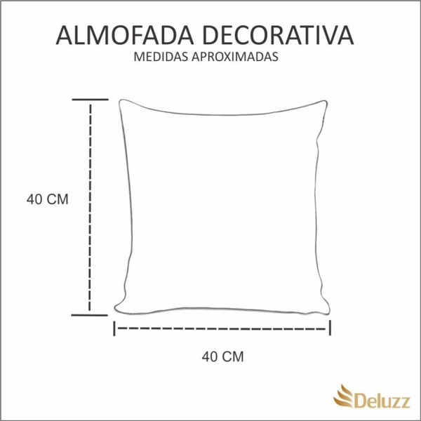 Encontraproduto.com.br - Almofada Decorativa Cheia com Zíper 40x40 Mãe Rainha