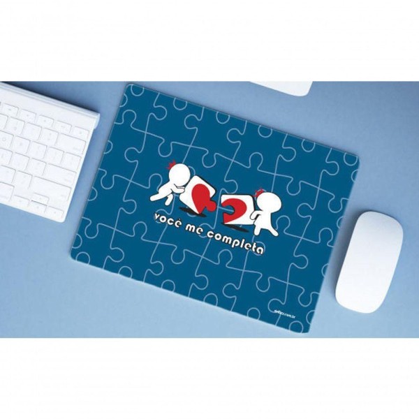 Encontraproduto.com.br - Mouse Pad Grande Namorados Você Me Completa