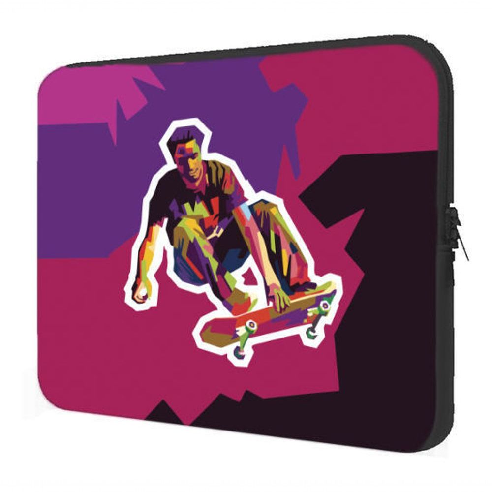 Encontraproduto.com.br - Capa Case Notebook 15,6 Skate Skatista Pop Art