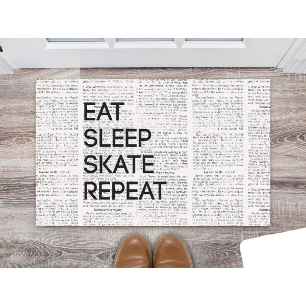 Tapete Capacho Skate Eat Sleep Skate Repeat