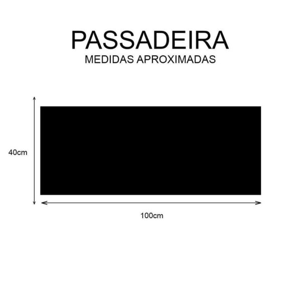 Encontraproduto.com.br - Tapete Passadeira Passadeira Bege Com Bolinhas ,100x40cm