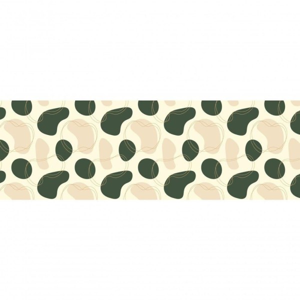 Encontraproduto.com.br - Tapete Passadeira Passadeira Bege Com Bolinhas ,100x40cm
