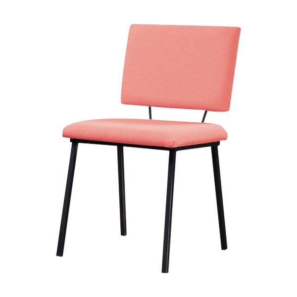 Cadeira Decorativa Sala de Jantar Fennel Linho Coral G17 - Gran Belo