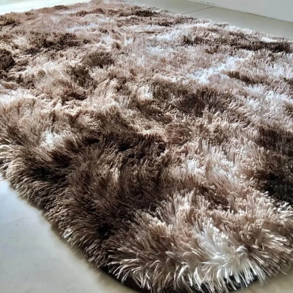 Encontraproduto.com.br - Tapete 200 x 240 cm Mescla Taupe/Marrom Corttex