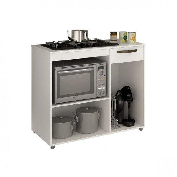 Encontraproduto.com.br - Balcão Para Cooktop E Forno Luna Chf Branco