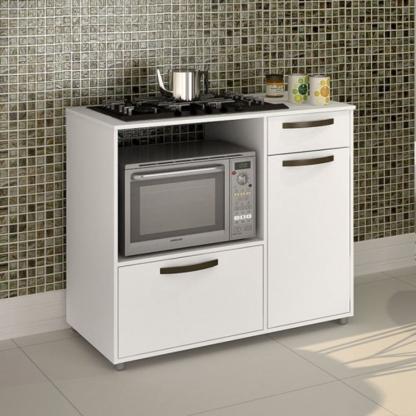Encontraproduto.com.br - Balcão Para Cooktop E Forno Luna Chf Branco