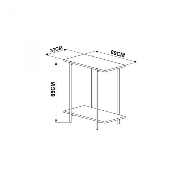 Encontraproduto.com.br - Mesa Lateral Sofá Artesano Vernont