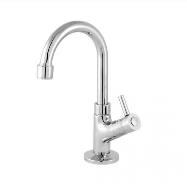 Encontraproduto.com.br - Kit Cuba Rt55 Com Torneira 1198 Metal E Válvula 1 Polegada E Sifão Cromado E Flexível Amarelo