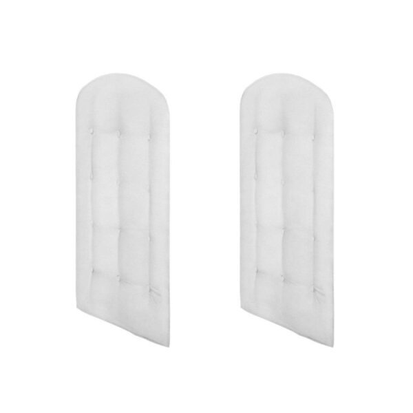 Encontraproduto.com.br - Berço Mini Cama 2 em 1 Elô com Kit Capitonê Móveis Peroba Branco Brilho/Carvalho