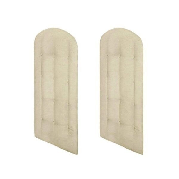Encontraproduto.com.br - Berço Mini Cama 2 em 1 Elô com Kit Capitonê Móveis Peroba Carvalho/Branco