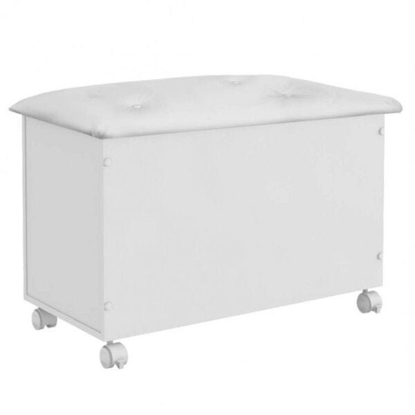Encontraproduto.com.br - Quarto Infantil com Minicama Montessoriana Uli e Bau Elo Móveis Peroba Branco