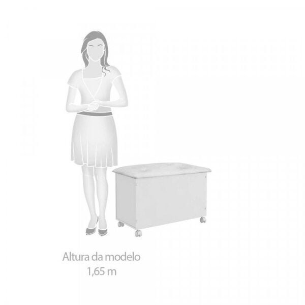Encontraproduto.com.br - Quarto Infantil com Minicama Montessoriana Uli e Bau Elo Móveis Peroba Branco