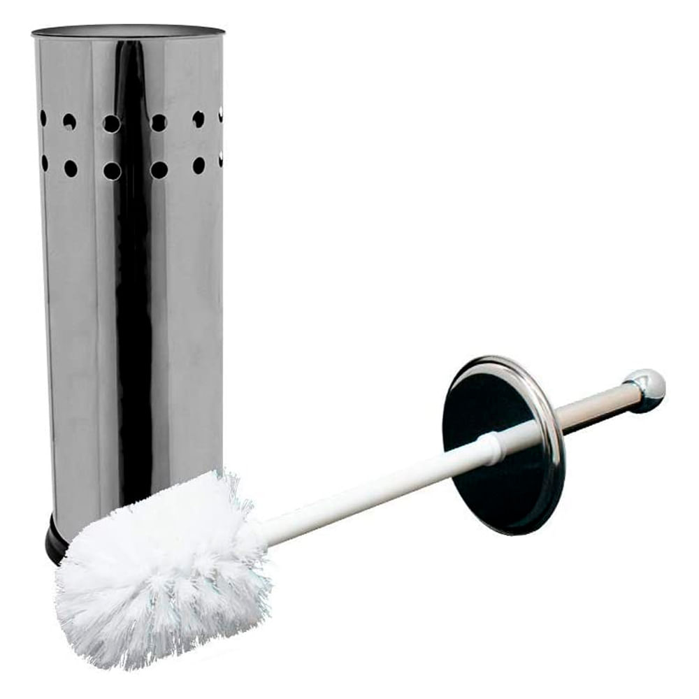 Escova Sanitária com Suporte Cromado - Hasiera
