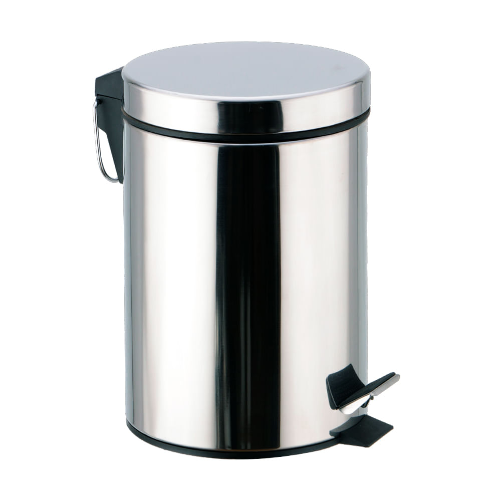 Encontraproduto.com.br - Lixeira em Inox com Pedal Útil Bazar 5L RF238