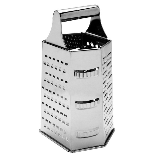 Ralador Inox 6 Faces Útil Bazar 22cm RF310