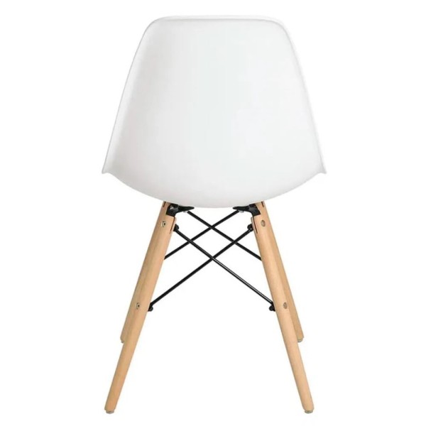 Encontraproduto.com.br - Cadeira Eiffel em Plástico com Pés de Madeira RF1833 Mozaic