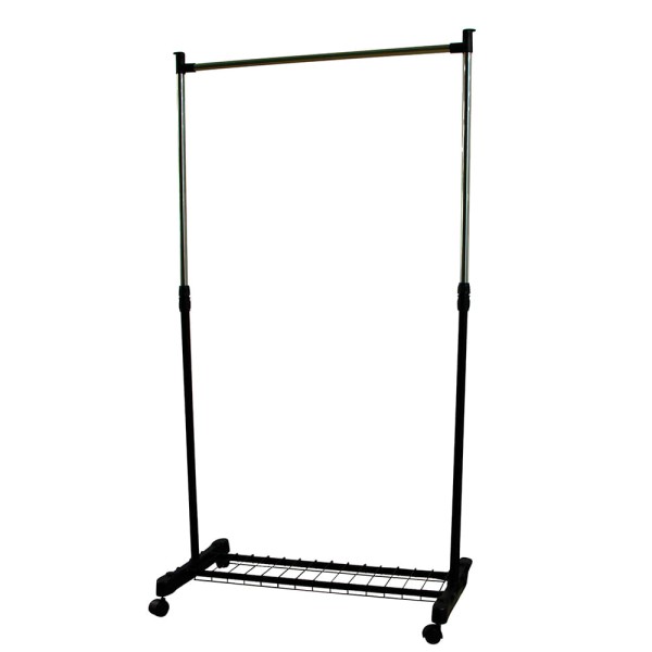 Arara Simples com Sapateira Cromada Útil Bazar 78x40x30cm RF1940