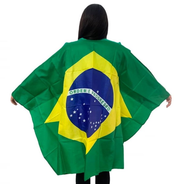 Encontraproduto.com.br - Bandeira Brasil para Vestir Útil Bazar 90x140cm RF2960