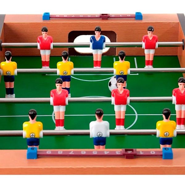 Encontraproduto.com.br - Mesa Pebolim Portátil World Brinquedos 10x31x50cm RF2984