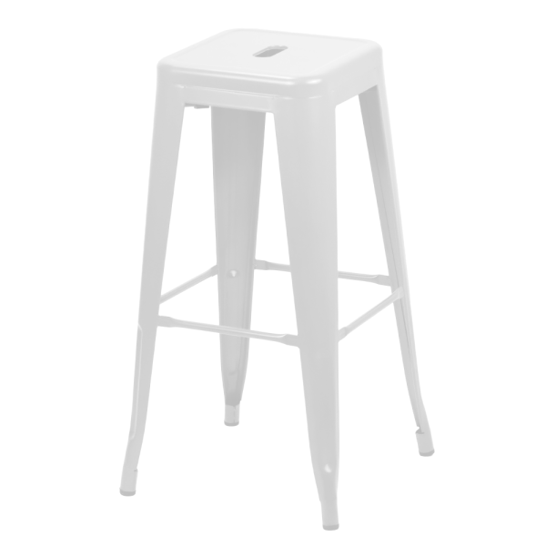 Encontraproduto.com.br - Banqueta Iron Tolix Branco Mozaic