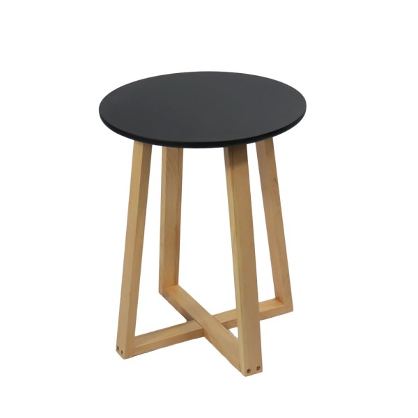 Mesa de Canto em MDF Preto Mozaic 40cm RF3274PT