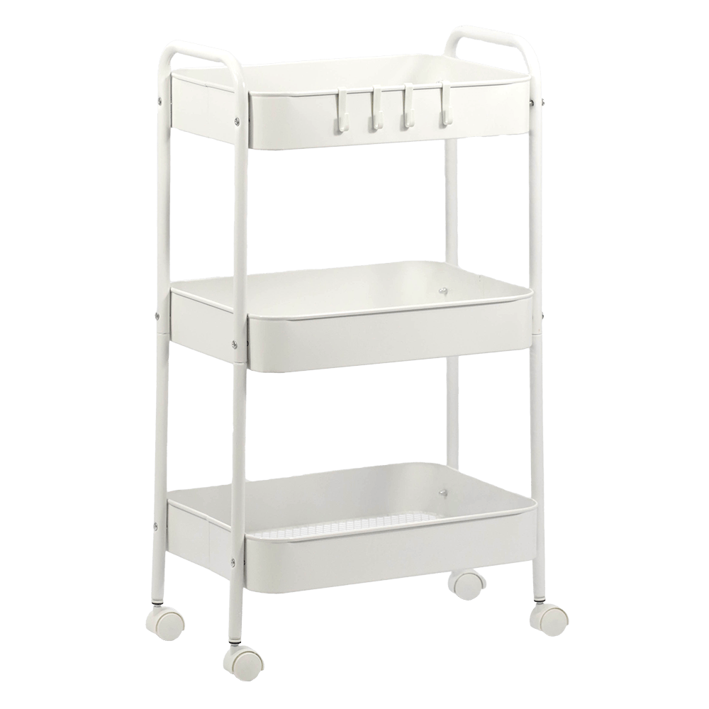 Fruteira de Chão Cesto Organizador Branco Útil Bazar