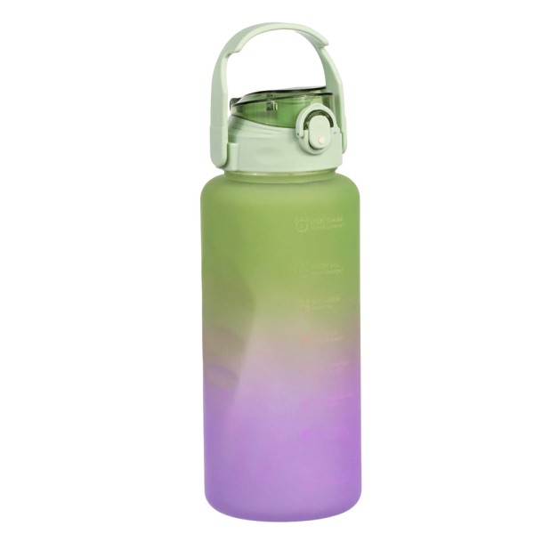 Garrafa Tritan Plástico Tie Dye Verde e Lilás Útil Bazar 2L RF3308VD