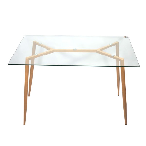 Mesa Eames Eiffel Vidro Retangular Mozaic 120cm RF4127