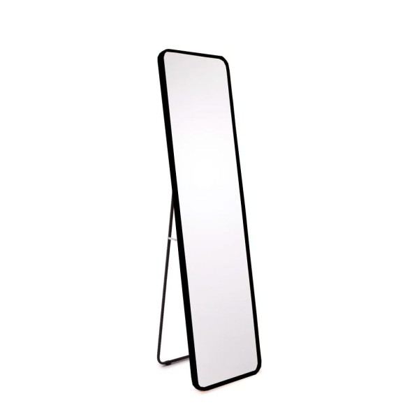 Espelho Orgânico Retangular Preto Útil Bazar 147x36cm RF4821PT