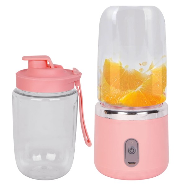 Mini Liquidificador Mixer Portátil com Copo Rosa 400ml RF5265R Útil Eletro