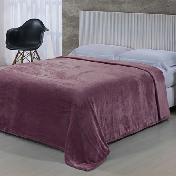 Encontraproduto.com.br - Cobertor Casal Essence Toque de Seda Rosa Queimado - 02000771Rsauni - Niazitex
