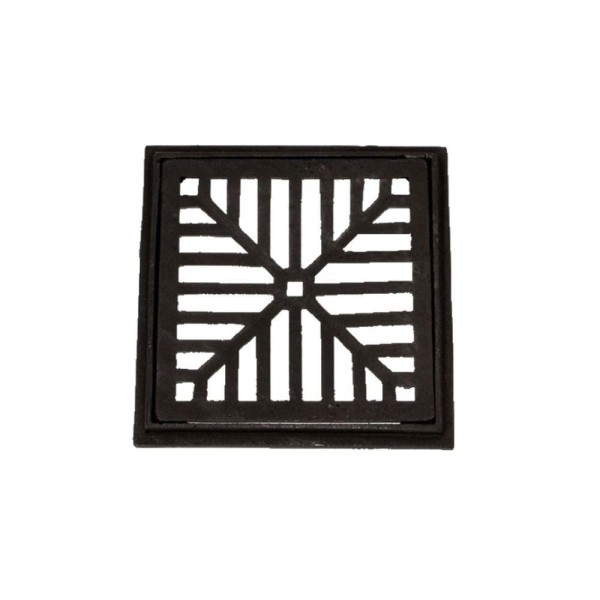 Encontraproduto.com.br - Ralo Com Caixilho De Ferro Fundido Esgoto 30X30Cm Leve