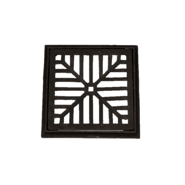 Encontraproduto.com.br - Ralo Com Caixilho De Ferro Fundido Esgoto 30X30Cm Leve