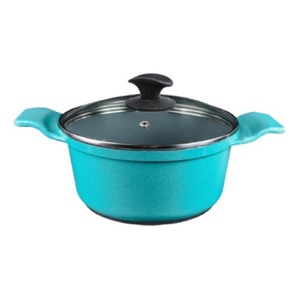 Encontraproduto.com.br - Caçarola Azul Turquesa Antiaderente Cerâmica Javali Aa 20Cm