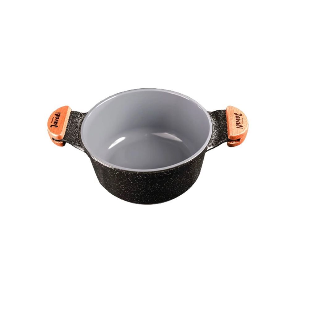 Encontraproduto.com.br - Jogo Panela Preto Liso Antiaderente Cerâmica Javali Am 26A30