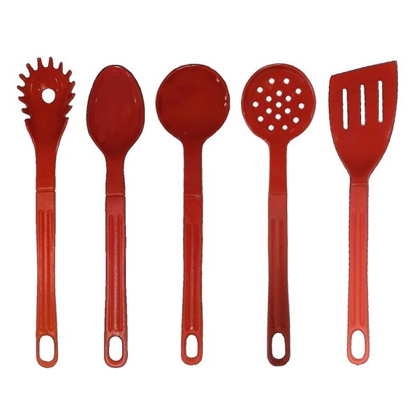 Encontraproduto.com.br - Jogo De Panelas Vermelha Titanium Talher Vermelho Aal 16a24