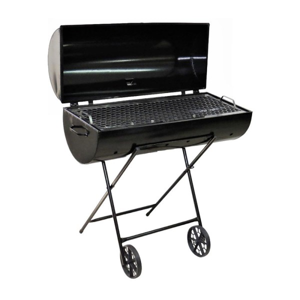 Encontraproduto.com.br - Churrasqueira Mega Grill Grelha Carrinho E Rodas 92x78x30cm