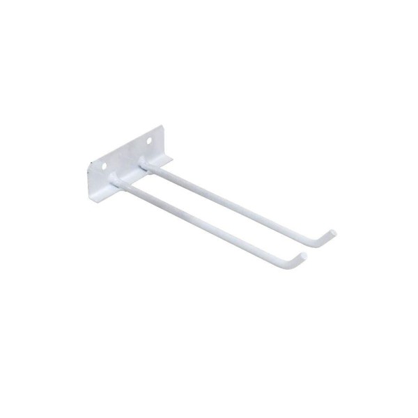 Suporte Para Vassouras De Parede Aço Carbono Branco 20cm