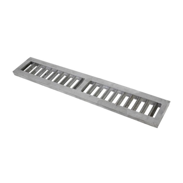 Encontraproduto.com.br - Ralo Grelha Linear Com Caixilho Em Alumínio Escovado 10x50cm