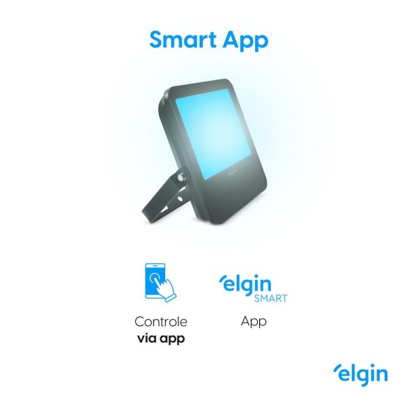 Encontraproduto.com.br - Refletor Elgin LED Inteligente 50W RGBW (MP)