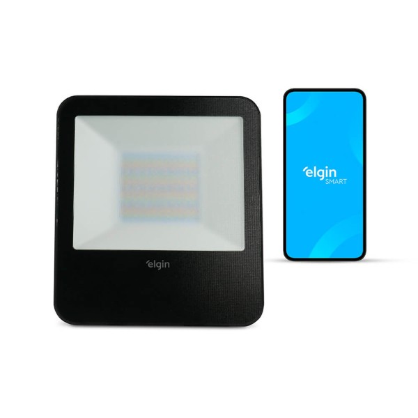 Encontraproduto.com.br - Refletor Elgin LED Inteligente 50W RGBW (MP)